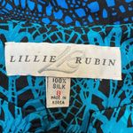 Vintage Lillie Rubin 100% Silk Art To Wear 80’s Blazer Jacket Size 8 Medium M Purple Photo 9