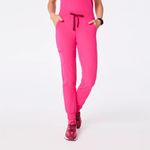 FIGS Women's Zamora Jogger Scrub Pants in Shocking Pink, Size Large Photo 1