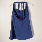 Spanx  Size 10 Blue Swim Suit Halter Neck Tie Swim Dress Photo 3