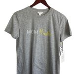 1901  Women Graphic Tee M Gray Mom Hustle‎ Cotton Blend NWT Nordstrom Photo 1