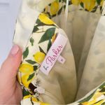 Parker  lemon halter ruffle top with open back size medium Photo 5