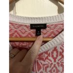 Talbots  Size M Red Gray Nylon/Wool Pullover Crew Neck Sweater EUC Photo 1