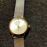 Ladies Peugeot Quartz Watch silver and gold face circle (watch work perfectly) Photo 0