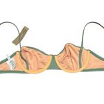 New J.Crew Underwire Bikini Top Green Swim Beach Summer Pool Party 32C NWT Size 4 Photo 3