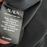 Alala Black Gold Glitter Metallic Sparkle Shine AthletIc Work Out Crop Leggings Photo 2