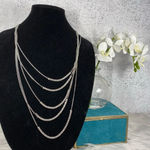 Vera Wang 🆕 Simply  Silver & Rhinestone Necklace Photo 1