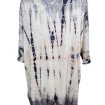 Maronie Dyed and Distressed Oversized Top Size Medium Blue Photo 1