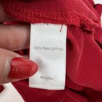 J. Jill Size S Tunic Top Pima Cotton Cowl Neck Slub Knit Long Sleeve Women's Red Photo 7