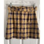 Capulet  Women's Revolve XS Lenora Yellow Plaid A-Line Mini Skirt Preppy Academia Photo 5