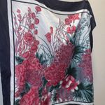 Overseas Advantage vtg floral print square Neck scarf Pink Photo 4