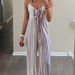 Cotton Candy LA striped jumpsuit Photo 0