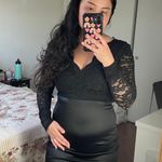 Windsor NWT  Black Bodycon Long Sleeve Lace Dress Photo 0