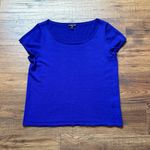 Eileen Fisher Women’s 100% Cashmere Crewneck Short Sleeve Sweater Tee Size Small Photo 1