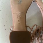 Loeffler Randall  Emi Scallop Block Heel Dress Sandal Ankle Strap Tan Size 9.5 Photo 6