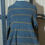 American Eagle Gray and Gold Outfitters Crewneck Sweater Photo 1