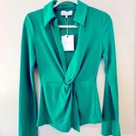 L'Academie NWT  The Amarine Top in Green, size XXS Photo 3