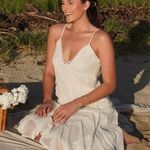 ZARA  dress sundress lace ivory cream flowy ruffle strapy boho summer vacation  Photo 1