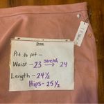 Liz Claiborne Skirt NWT 20W Dessert Rose with Metallic Buttons Pockets Lined Photo 5