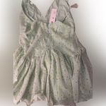 Delilah Floral Romper small nwt Green Photo 4