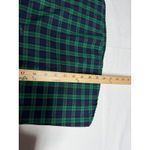 CK Bradley Women's Green Navy Plaid Ruffled Mock Neck Long Sleeve Shirt Size L Size L Photo 4