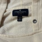 American Eagle Cream Graphic Hoodie Pullover Athleisure Casual Comfy Photo 3