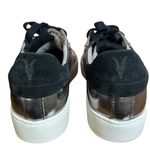 ALLSAINTS Shana Metallic Silver Low Top Shoes Trainers Sneaker Sz 8 (38) Lace Up Photo 6