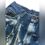 Lee Thrashed Bleach 90s Vintage Jeans 27β High Waisted Bootcut Dark Wash Denim Photo 3