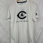 Adidas UC Davis Aggies White Volleyball Clima Tech Tee Size M NWT Photo 1