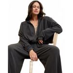 American Eagle AE Aerie Soft Life Full Zip Sweatshirt Smoked Gray NWT Small Photo 4