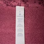 Lululemon  Cotton Fleece Pixie Floral So Merlot Redwood Scuba Hoodie Jacket 4 Photo 9