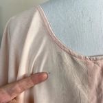 The Odells Top Womens Medium Pink Oversized Relaxed Fit V Photo 7