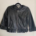 Francesca's Faux Leather Jacket Photo 0