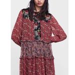 ZARA Woman Patchwork Floral Midi Dress Tassel Hem Boho L EUR L MX 30 Photo 0