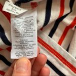 J.Crew  Red, White, and Blue Striped Cropped T-Shirt Photo 2