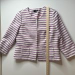 Talbots  Striped Tweed‎ Blazer Jacket Size 16P Preppy 3/4 Sleeve Career Colorful Photo 10