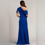 Tadashi Shoji Asymmetrically Pleated Formal Gown, Mystic Blue, Size XL EXCELLENT Photo 12