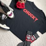 Horror Movie Chucky Childs play Halloween graphic tee Black Size M Photo 7