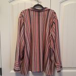 Maggie Barnes  Stripped Button up Women’s Blouse Top Shirt Size 3X Photo 1