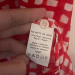 Anthropologie  11 1 TYLHO Tunic Mini Dress Red & White Gingham Button Womens M Photo 7
