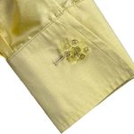 Flatiron Workshop Silk Blouse Yellow Decorative Cuff Vintage Inspired Size 5 (L) Size L Photo 1