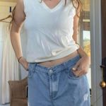 Vintage white knit tank top / vest 🤍 Size XL Photo 1