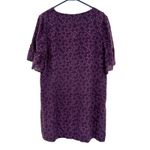 Madewell  Size 14 Blouse Purple‎ Pink Silk Floral Bell Sleeve Formal Workwear Photo 1