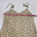 Abercrombie & Fitch Floral Tie Strap Tank Top Yellow White Size Small Photo 3