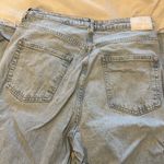 ZARA straight leg ripped denim Photo 2