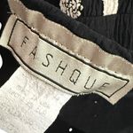 Artsy BOHO Black Top Women Size S Fish Doodle Print Crinkle Art To Wear Fashque Photo 9