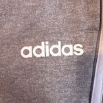 Adidas Womens Gray Jogger Pants W/ White Stripes Elastic Waistband Size Medium C Photo 2