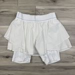 Lululemon SIZE 8 Court Rival White High Rise Tennis Skirt with Shorts Lining Photo 3