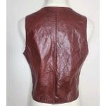 Vintage Women's Brown Leather Western Hippie‎ Boho Vest Size undefined Photo 3