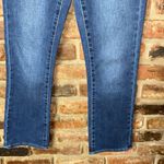 Leith  Medium Wash Blue Denim High Rise Crop Cropped Flare Jeans Women's Size 24 Photo 2