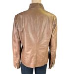 Vintage Womens Leather Jacket Western Brown Country Clothing Company Medium Photo 6